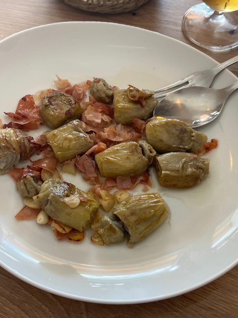 Alcachofas con jamón